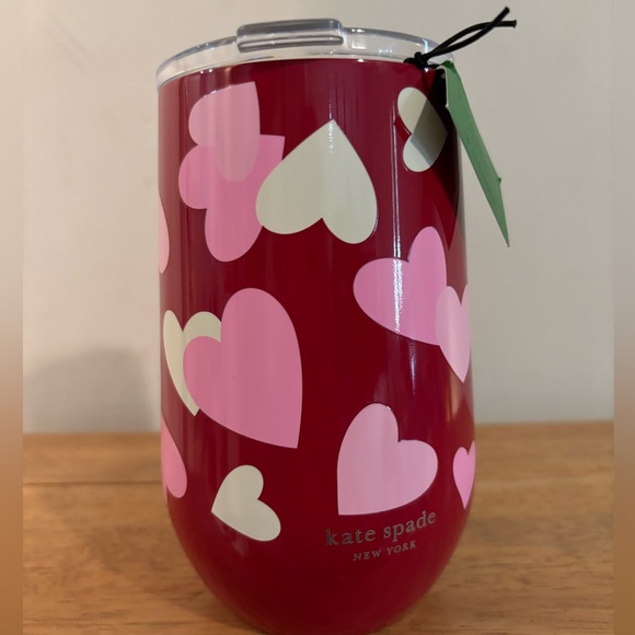 Kate Spade Celebration Hearts Stainless Steel Tumbler NWT - Picture 7 of 9